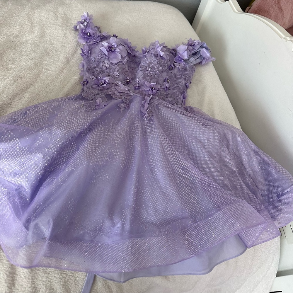 Purple Polyester dress